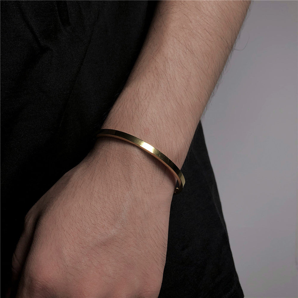 Wholesale Titanium steel gold-plated bracelet